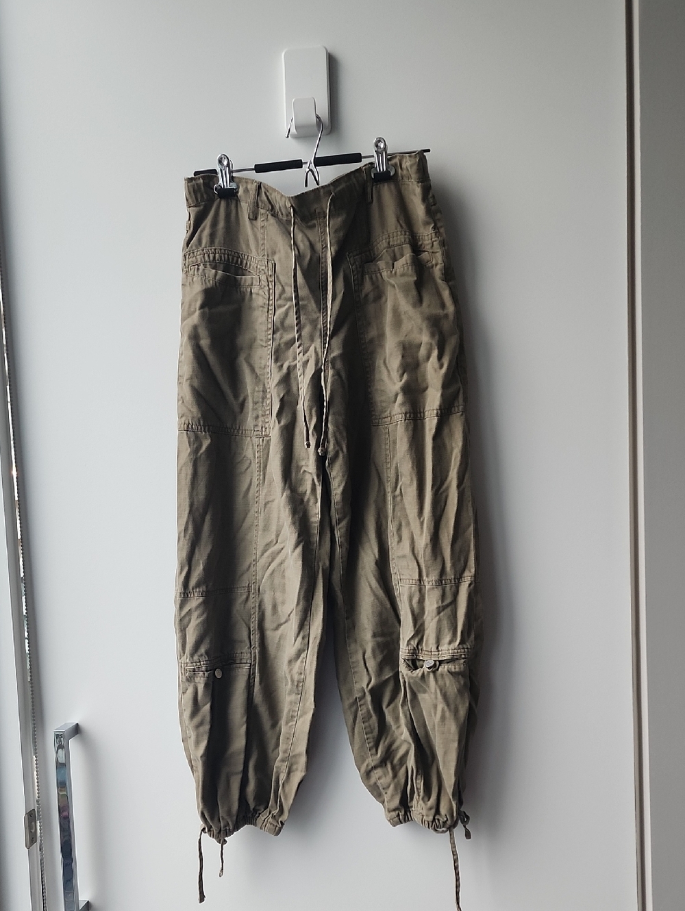 Habitual Oversized Baggy Cargo Drawstring Elastic Waist Pants